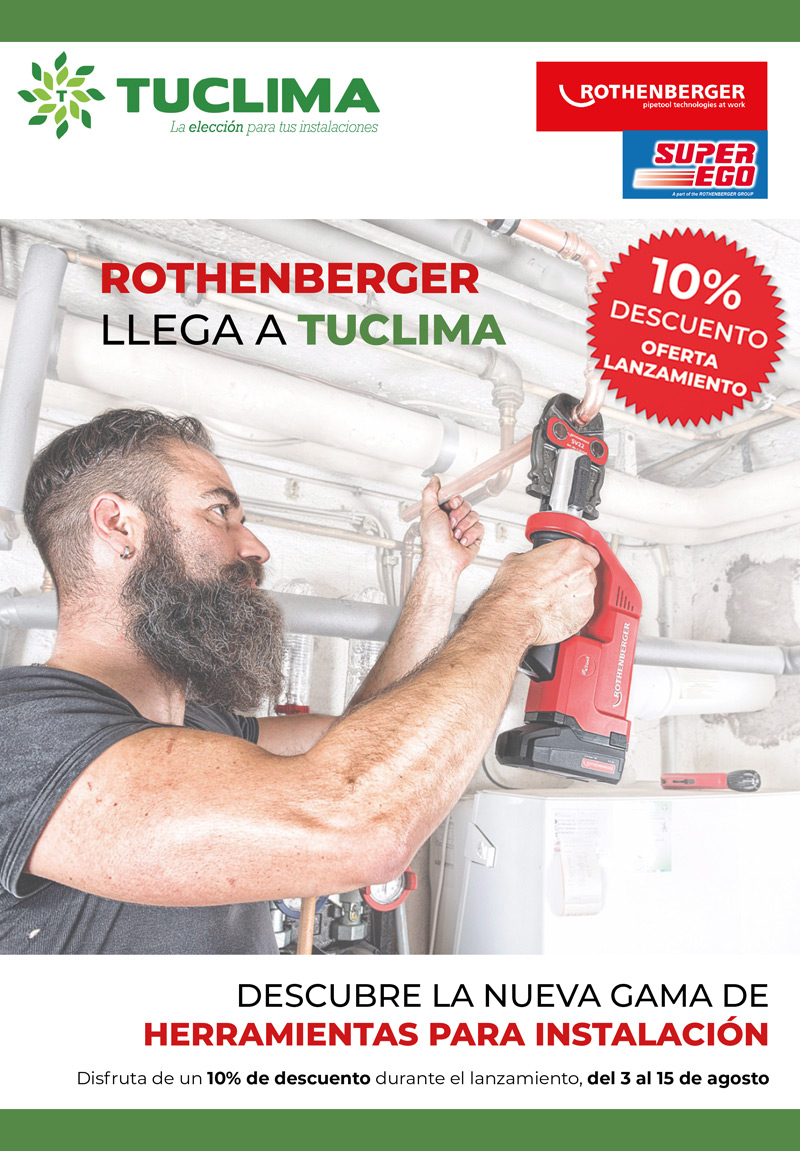 ¡Rothenberger llega a Tuclima! Hemos incorporado una nueva línea de Herramientas de Instalación, con la calidad y garantía de Rothenberger.