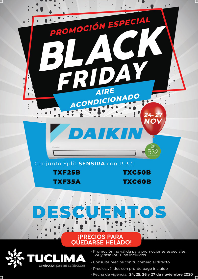 Daikin - Ofertas Especiales por Black Friday en Aire Acondicionado