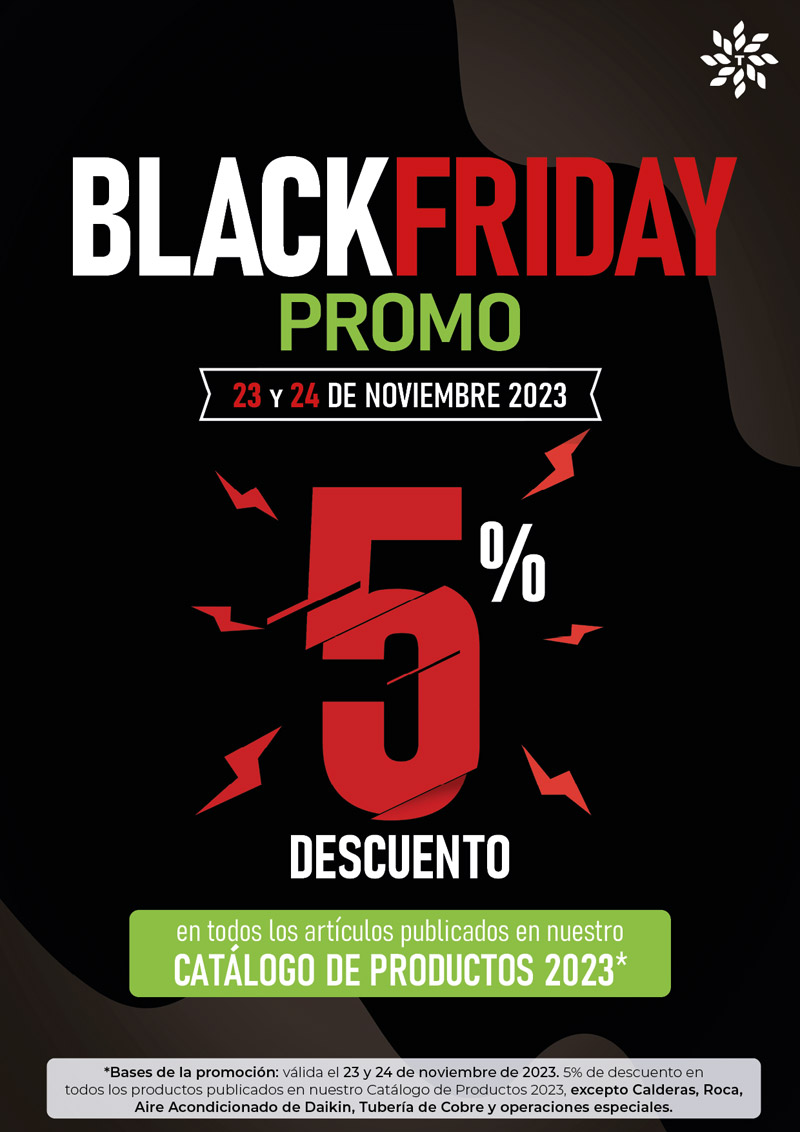 Black Friday en Tuclima = 5% de DTO en TODO*