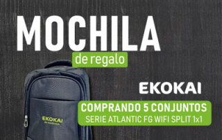Tu mochila Ekokai de regalo comprando Aire Acondicionado