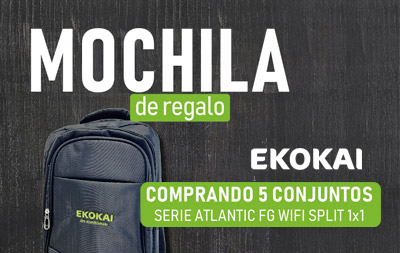 Tu mochila Ekokai de regalo comprando Aire Acondicionado