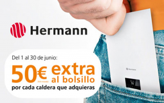 50€ extra al bolsillo con tus calderas Hermann