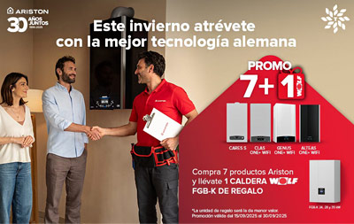 Tu caldera Wolf de regalo con el 7+1 de Ariston