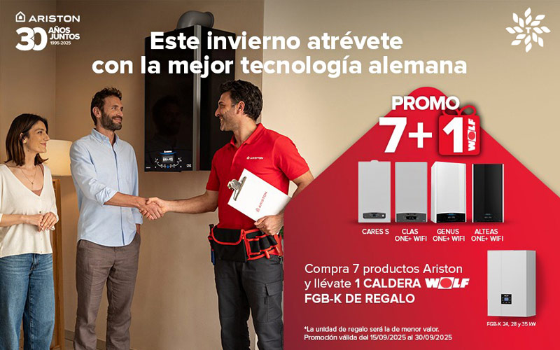 Tu caldera Wolf de regalo con el 7+1 de Ariston