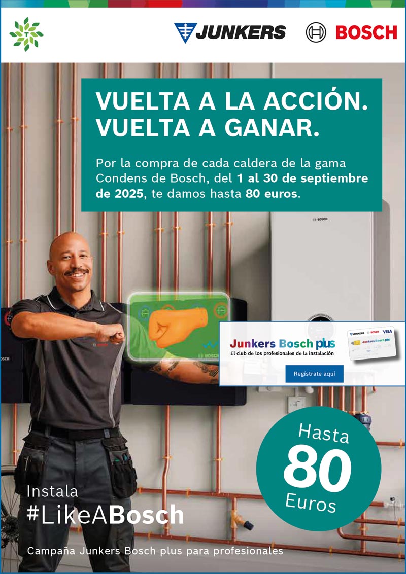 Hasta 80 euros por la compra de calderas Condens de Bosch