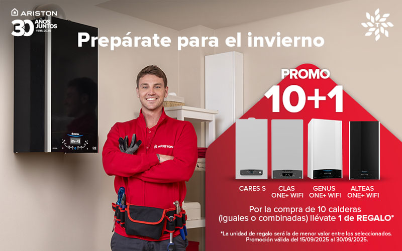 Promo 10+1 en calderas de Ariston