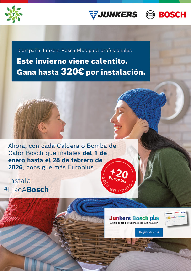 ¡Hasta 320€ por cada instalación con Bosch!