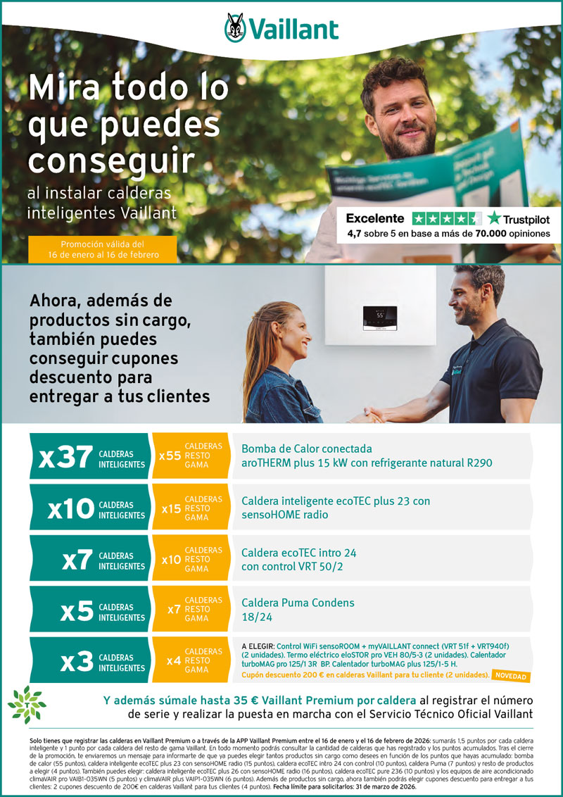 Productos sin cargo para ti con Vaillant