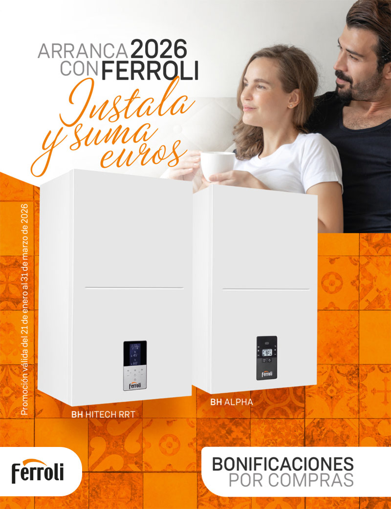 Arranca 2026 con Ferroli: instala y suma euros