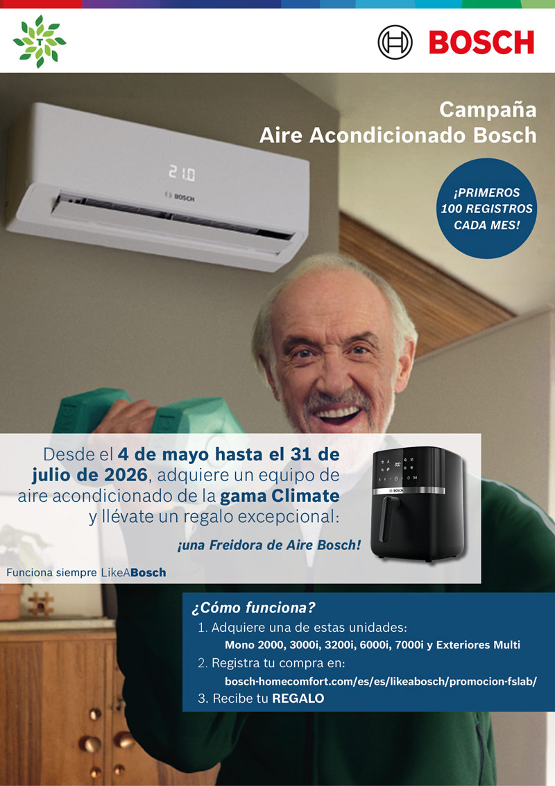 ¡Tu freidora de regalo con la gama Climate de Bosch!