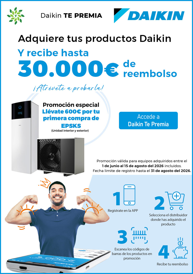Daikin te premia con hasta 30.000€ de reembolso