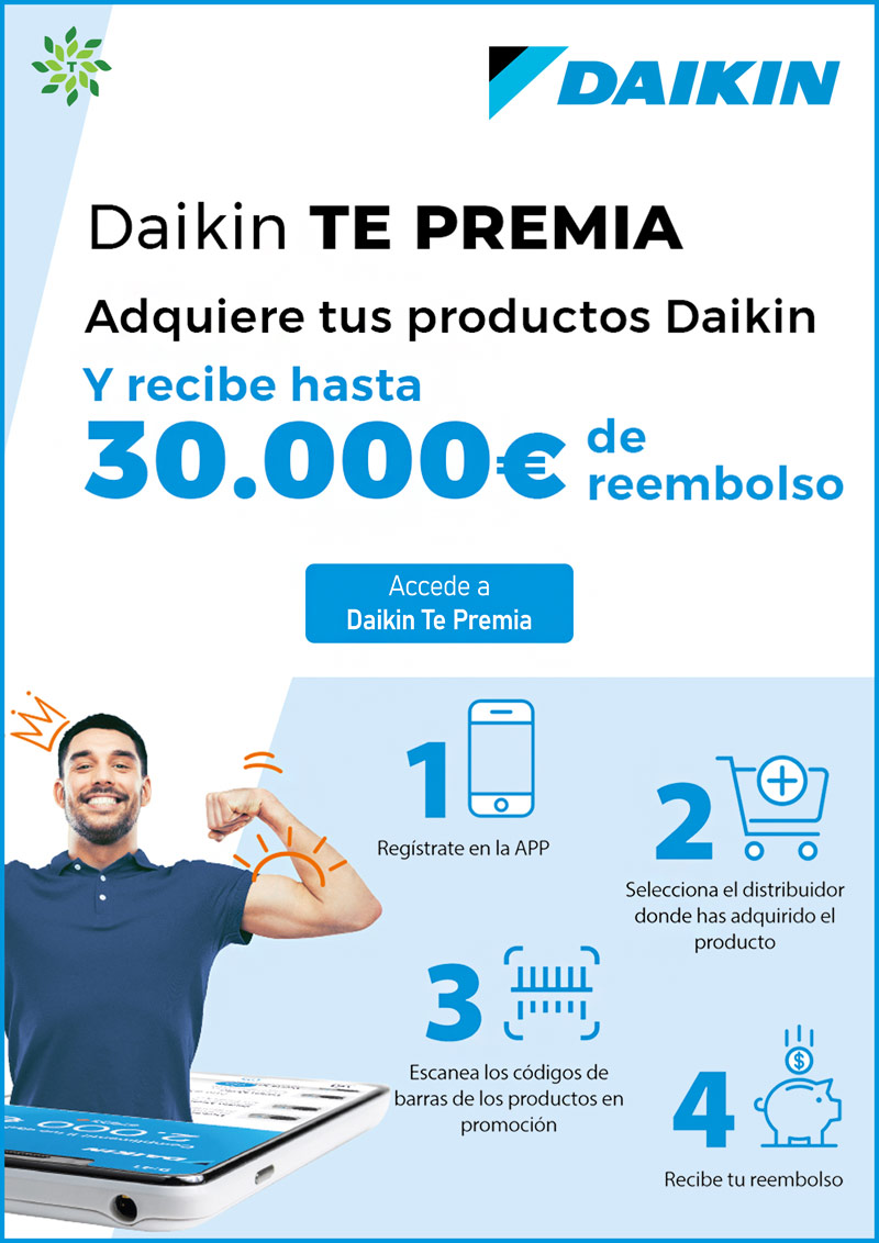 Daikin te premia con hasta 30.000€ de reembolso