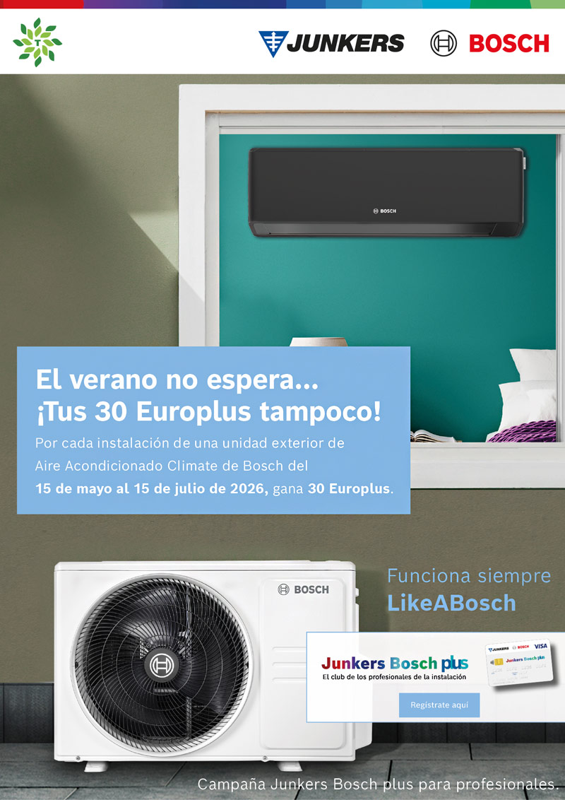 ¡30 Europlus por cada unidad exterior Climate de Bosch!