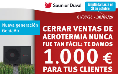 Título: ¡Promo ampliada! 1.000€ para tus ventas de aerotermia Saunier Duval